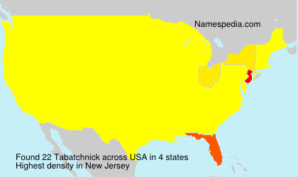 Surname Tabatchnick in USA Surname Tabatchnick in USA