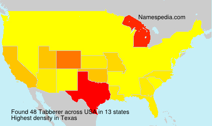 Surname Tabberer in USA Surname Tabberer in USA