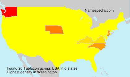 Surname Tablazon in USA Surname Tablazon in USA