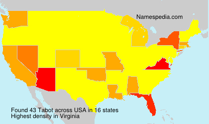 Surname Tabot in USA Surname Tabot in USA