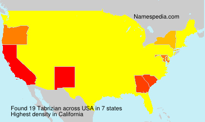 Surname Tabrizian in USA Surname Tabrizian in USA