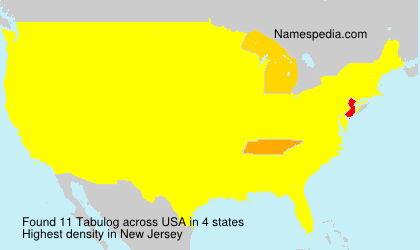 Surname Tabulog in USA Surname Tabulog in USA