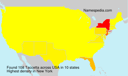 Surname Taccetta in USA Surname Taccetta in USA
