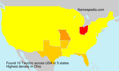 Surname Tacchio in USA Surname Tacchio in USA