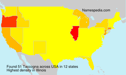 Surname Taccogna in USA Surname Taccogna in USA
