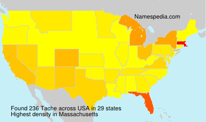 Surname Tache in USA Surname Tache in USA