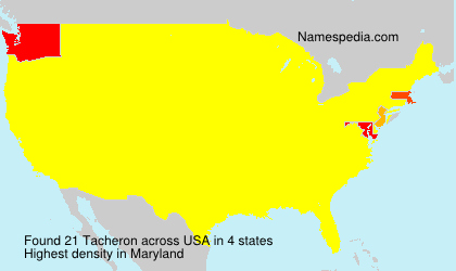 Surname Tacheron in USA Surname Tacheron in USA