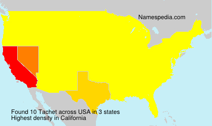 Surname Tachet in USA Surname Tachet in USA