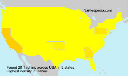 Surname Tachino in USA Surname Tachino in USA