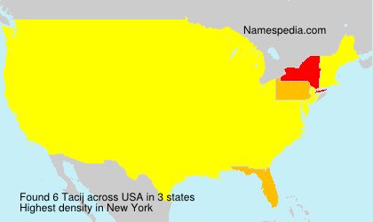 Surname Tacij in USA Surname Tacij in USA