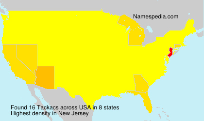 Surname Tackacs in USA Surname Tackacs in USA