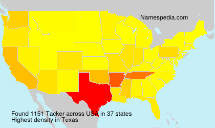 Surname Tacker in USA Surname Tacker in USA