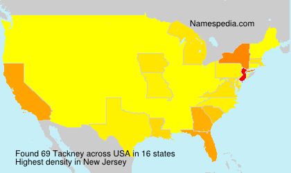 Surname Tackney in USA Surname Tackney in USA