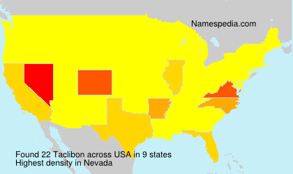 Surname Taclibon in USA Surname Taclibon in USA