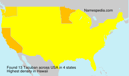 Surname Tacuban in USA Surname Tacuban in USA