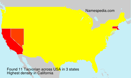 Surname Tacvorian in USA Surname Tacvorian in USA