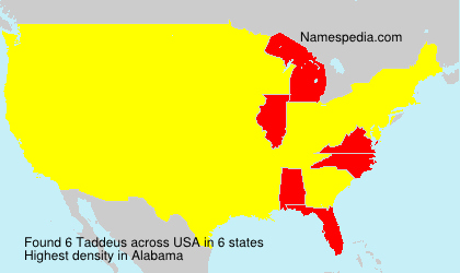 Surname Taddeus in USA Surname Taddeus in USA