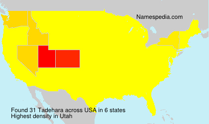 Surname Tadehara in USA Surname Tadehara in USA