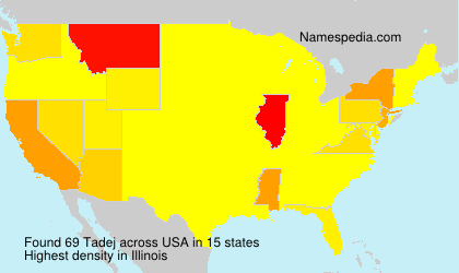 Surname Tadej in USA Surname Tadej in USA