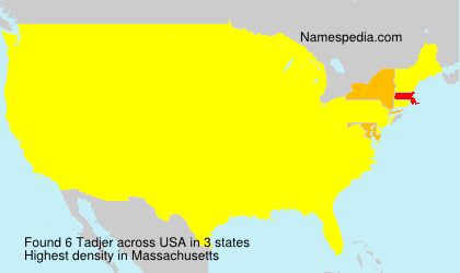 Surname Tadjer in USA Surname Tadjer in USA