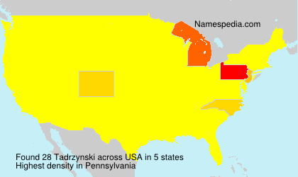 Surname Tadrzynski in USA Surname Tadrzynski in USA