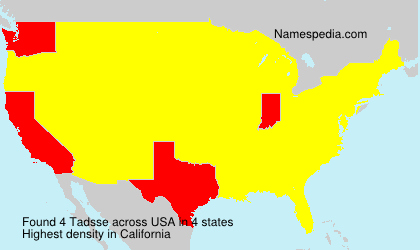 Surname Tadsse in USA Surname Tadsse in USA