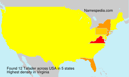 Surname Tafader in USA Surname Tafader in USA