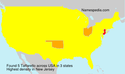 Surname Taffarello in USA Surname Taffarello in USA