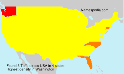 Surname Tafft in USA Surname Tafft in USA