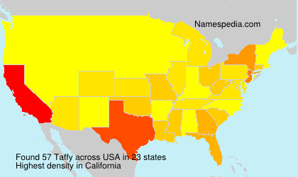 Surname Taffy in USA Surname Taffy in USA
