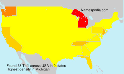 Surname Tafil in USA Surname Tafil in USA