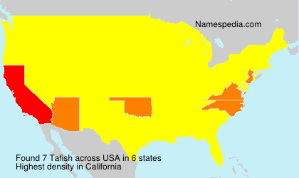 Surname Tafish in USA Surname Tafish in USA