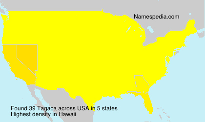 Surname Tagaca in USA Surname Tagaca in USA
