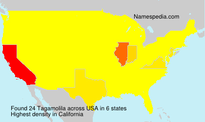 Surname Tagamolila in USA