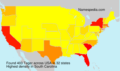 Surname Tager in USA Surname Tager in USA