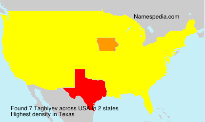 Surname Taghiyev in USA Surname Taghiyev in USA