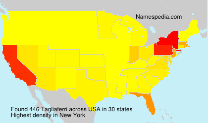 Surname Tagliaferri in USA Surname Tagliaferri in USA