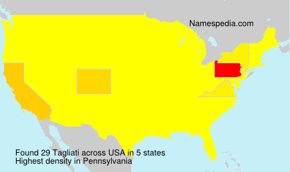 Surname Tagliati in USA Surname Tagliati in USA