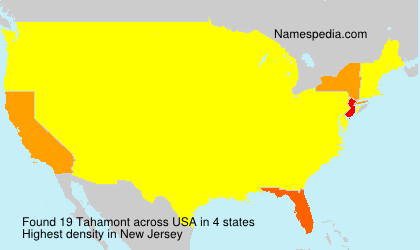 Surname Tahamont in USA Surname Tahamont in USA
