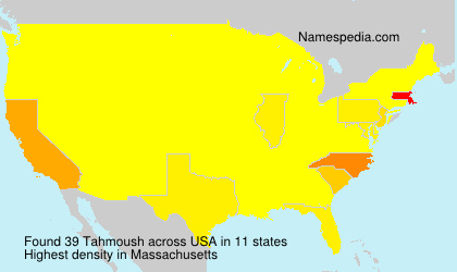 Surname Tahmoush in USA Surname Tahmoush in USA