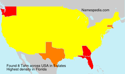 Surname Tahn in USA Surname Tahn in USA