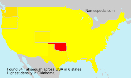 Surname Tahsequah in USA Surname Tahsequah in USA