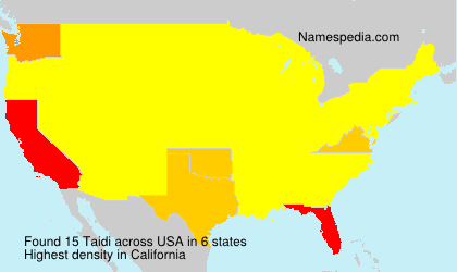 Surname Taidi in USA Surname Taidi in USA