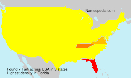 Surname Taifi in USA Surname Taifi in USA