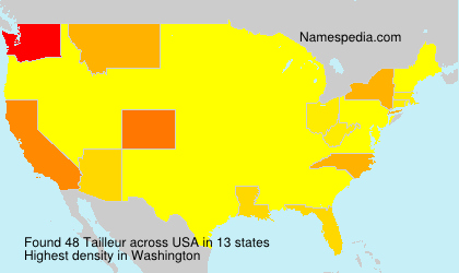Surname Tailleur in USA Surname Tailleur in USA