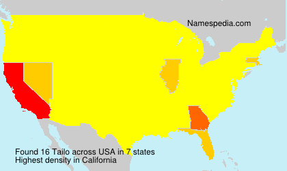 Surname Tailo in USA Surname Tailo in USA