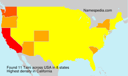 Surname Taini in USA Surname Taini in USA