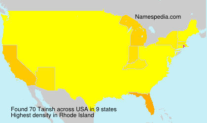 Surname Tainsh in USA Surname Tainsh in USA