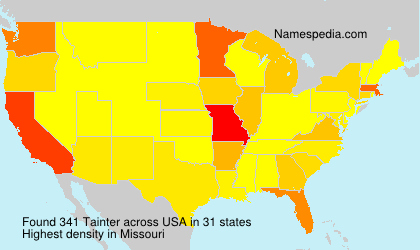 Surname Tainter in USA Surname Tainter in USA