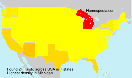 Surname Taisto in USA Surname Taisto in USA